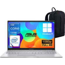 Asus Vivobook 15 X1504VA-NJ195W Intel Core I7 1355U 16GB 512GB SSD 15.6'' Fhd Windows 11 Home Taşınabilir Bilgisayar - Webzone Çanta WZ02