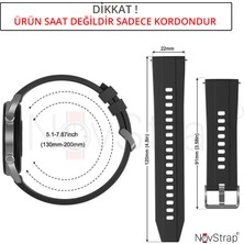 Novstrap Huawei Watch Gt5 46MM Gt5 Pro Gt4 46MM Gt3 46MM Gt3 Pro Se Gt2 ile Uyumlu Kordon 22MM Easy Band Lansman Silikon Kayış