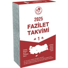 Fazilet Hayat Rehberimiz 2025 Fazilet Blok Duvar Takvimi 7 Bölge Yurtiçi