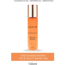 Maddow Cosmetics Yoğun Besleyici Yüz ve Vücut Yağı - Calendula Oil & Baobab Oil & Bakuchiol 100ml