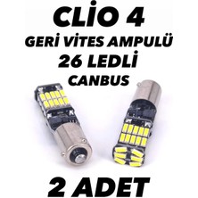 Sisa Clio 4 Geri Vites Ampulü H21W LED Ampul BAY9S LED 2 Adet