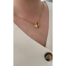 Nevamor Gold Altın Kaplama Çelik Kolye