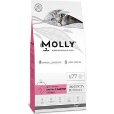 Molly Mother&babycat Hipoalerjenik Düşük Tahıllı Tavuklu Yavru Kedi Maması 2 kg