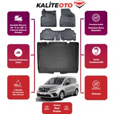 Renault Kango 2024 Model Bagaj Havuzu+4d Araca Özel Havuzlu Paspas Takımıı Prqx