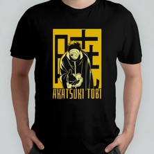 Pixxa Naruto - Akatsuki Tobi %100 Pamuklu Bisiklet Yaka T-Shirt Model 1