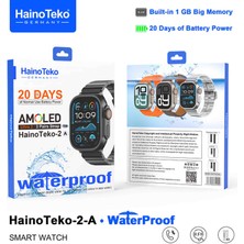 Beemen Hainoteko Germany Ultra 2A 49MM Akıllı Saat 3 Kordon 1gb Hafıza Su Geçirmez Uzun Pil Ömrü