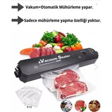 OSM Vacuum Sealer Gıda Vakum ve Mühürleme Makinesi (10 Plastik Poşet Hediyeli)