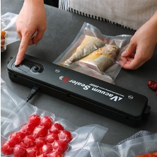 OSM Vacuum Sealer Gıda Vakum ve Mühürleme Makinesi (10 Plastik Poşet Hediyeli)