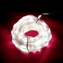 Yılbaşı Ağacı Işığı Noel Işığı 10 Metre Gün Işığı LED Işık 100 Dökme LED Işıklı Iç Dış Su Geçirmez