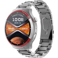 Beemen Watch 4 Pro Premium SW55 Akıllı Saat Amoled Curved Ekran 3 Kordon