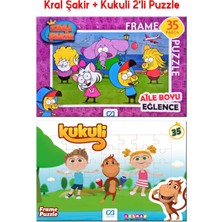 Kesman Kitap Kral Şakir ve Kukuli 2'li Frame Puzzle/yapboz