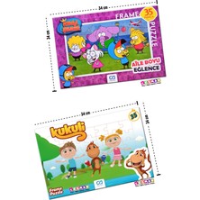 Kesman Kitap Kral Şakir ve Kukuli 2'li Frame Puzzle/yapboz