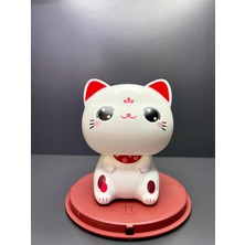 Doğan Hediyelik Güneş Paneli Enerjili Sürekli Hareket Eden Kafa Sallayan Dekoratif Sevimli Kedi