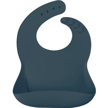 Oioi Basics Deep Blue Silikon Mama Önlüğü Standart Beden Leke Tutmaz Özellikte 6 Ay+ Kullanıma Uygun