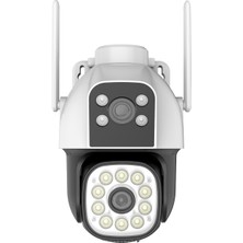 Rxr C14-WF Wi-Fi Dış Ortam Çift Lensli 3+3 Mp 360° Ptz Gece Görüşlü Akıllı Güvenlik Kamerası