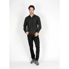 Lee Cooper Jagger Normal Bel Dar Kesim Düz Paça Siyah Erkek Jean Pantolon