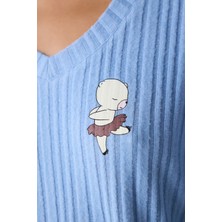 Bearlerina Mavi Pantolon Pijama Takımı