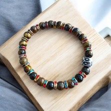 Kaplan Gözü Bileklik - Doğal Taş Bileklik - Erkek Bileklik - Kadın Bileklik - Hediyelik Ürünler