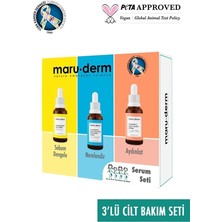 Maruderm 3’lü Cilt Bakım Seti  (C Vitamini Hyalüronik Asit Niacinamide Serum)