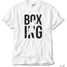 Z zepplin Boxing Logo Beyaz Tişört