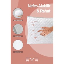 Eve Tekstil 6 Adet Klima x  Serisi Kılıflı Fermuarlı Klimali Antialerjik Silikon Elyaf Yastık 50 x 70 cm  900 gr