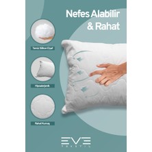 Eve Tekstil 10 Adet Diamant Plus Kılıflı Fermuarlı Yıkanabilir Antialerjik Silikon Elyaf YASTIK 50 x 70 cm  800 GR
