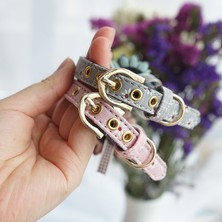 Huoxun Shop A Gri Ip Stili S Beden Küçük Orta Köpekler Için Ayarlanabilir Deri Kolye Kedi Köpek Tasma Seti Pet Köpek Yaka Çiçeği Yavru Kedi Köpek Yaka Pet Aksesuarları (Yurt Dışından)