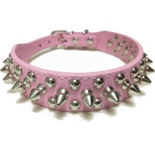 Huoxun Shop A Pembe Tarzı Xxs Ayarlanabilir Deri Pet Köpek Tasmaları Boyun Askısı Malzemeleri Pu Deri Punk Noktalı Köpek Tasma Pet Tasmaları Küçük Köpek Kedi Için (Yurt Dışından)