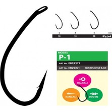 Hayabusa P1 Sazan Iğnesi Dövme Teflon Black 10'lu Paket 6
