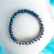 Hematit Bileklik - Doğal Taş Bileklik - Erkek Bileklik - Kadın Bileklik - Hediyelik Ürünler -6mm 2 Renk Hematit