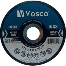 Vosco Eko Paslanmaz - Inox - Metal Kesme Diski 115 mm