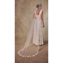 Simay Aksesuar D215 Yaprak Desenli Gelin Duvağı