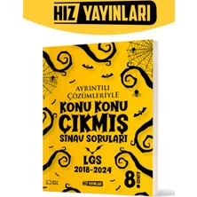 Hız Yayınları 8. Sınıf Konu Konu LGS Çıkmış Sınav Soruları 2018 - 2024