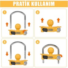 Suga Şifreli Universal Karavan & Römorkkaplin Güvenlik Kilidi