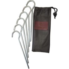 Çadır Tarp Kazığı 8mm 25CM Galvanizli 6 Adet