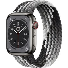 Eyka Apple Watch Örgü Hasır Kordon 42-44-45 mm Uygun Elastik Spor Kordon Kayış