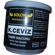 Solon Çok Amaçlı Ahşap Parke Masa Sehpa Çizik Çok Amaçlı Tamir Dolgu Macunu Koyu Ceviz 240 gr