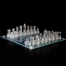 Xnews Glass Chess Cam Satranç Takımı (20 cm x 20 Cm)