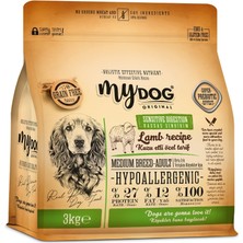 My Dog Original Kuzu Etli Medium Breed-Küçük ve Orta Irklar Için Köpek Maması 3kg