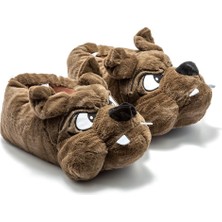 Twigy Cane Kadın, Garson Boy Hayvanlı Panduf Kahverengi 33/38