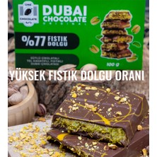 %77 Fıstık Oranlı Dubai Çikolatası 100gram