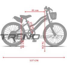 Trendbisiklet Retro 20 Jant Vitesli Çocuk Bisikleti, 6-10 Yaş (115-130 Cm)