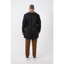 R-2470 Içi Kürklü Uzun Peluş Mont