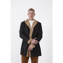 R-2470 Içi Kürklü Uzun Peluş Mont