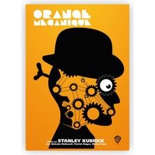 Zinbooz A Clockwork Orange Otomatik Portakal Filmi Fransızca Ahşap Poster 20 x 29 cm