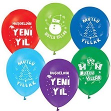 Parti Dükkanım Yeni Yıl Baskılı Balon 10 Adet