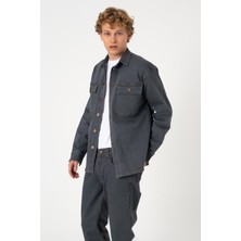 BLAYF Layf Soft Grey Jean Gömlek