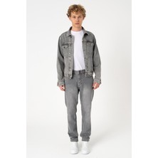 BLAYF Cupa Grey Jean Ceket