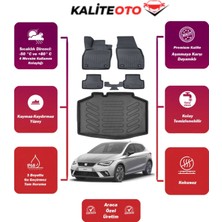 Seat Ibiza 2020 Model Bagaj Havuzu+4d Araca Özel Havuzlu Paspas Takımıı Prqx