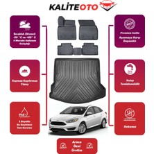 Focus Sedan 2012 Model Bagaj Havuzu+4d Araca Özel Havuzlu Paspas Takımıı Prqx